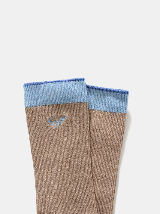 Camel-Light Blue Sock