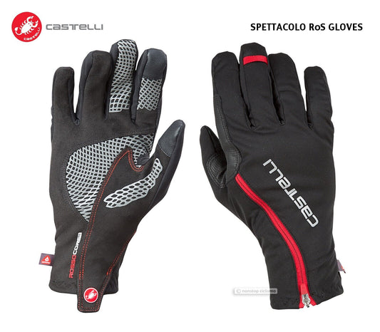 SPETTACOLO RoS Winter Gloves : BLACK/RED