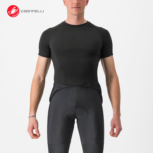 CORE SEAMLESS Short Sleeve Base Layer : BLACK