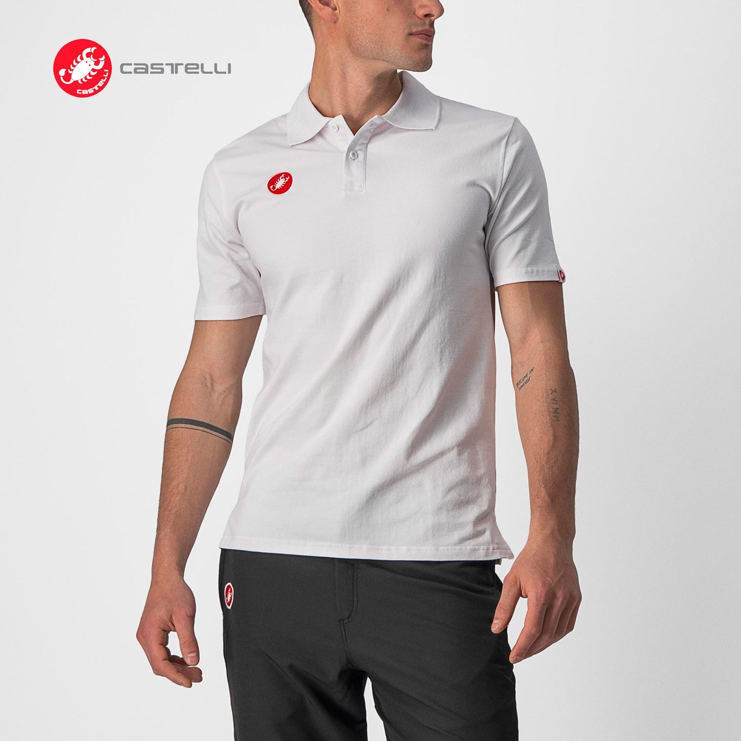 RACE DAY POLO SHIRT : WHITE