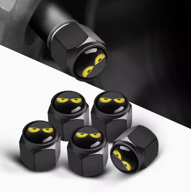 Car Tire Valve Caps – Stylish Wheel Air Valve Covers (4PCS)